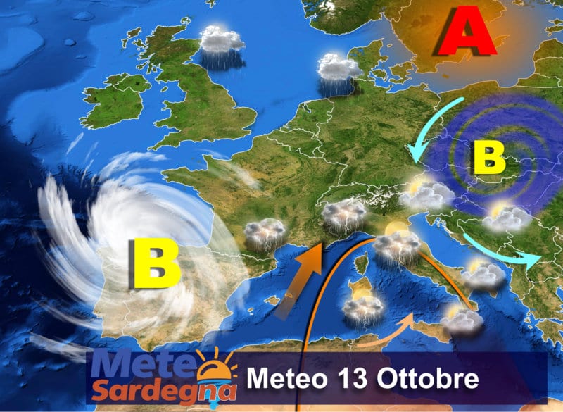 Meteo1 mts 9 - Arrivano piogge e temporali: meteo in peggioramento