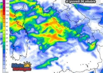 Piogge 1 350x250 - Mercoledì sera furioso Maestrale, freddo, ma poca pioggia