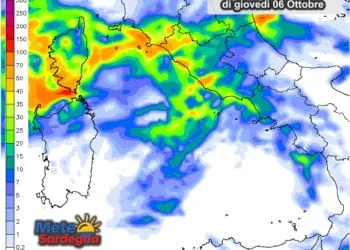 Piogge 2 350x250 - Mercoledì sera furioso Maestrale, freddo, ma poca pioggia