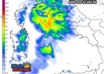 Piogge 350x250 - Mercoledì sera furioso Maestrale, freddo, ma poca pioggia