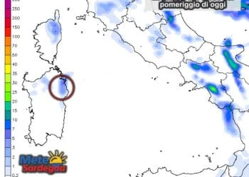 Piogge 9 350x250 - Mercoledì sera furioso Maestrale, freddo, ma poca pioggia