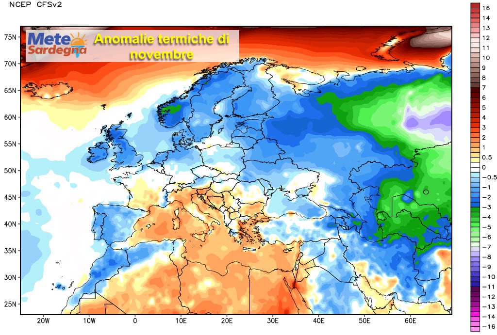 Anomalie termiche 1 - Novembre, che mese è stato? Mite o freddo?