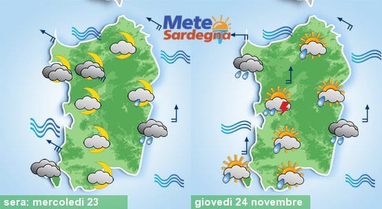 Meteo 1 - Prime piogge stasera e giovedì sarà forte maltempo