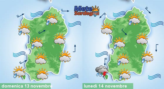 Meteo sardegna 2 - Domenica nuovo peggioramento da ovest. Prossima settimana instabile