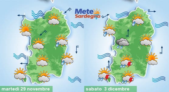 Meteo sardegna 4 - Peggiora con freddo da est, prossimi giorni variabile. Incerto il weekend