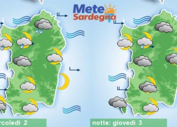 Meteosardegna 350x250 - Nuovo peggioramento, tempo variabile con possibilità di temporali sulla Sardegna