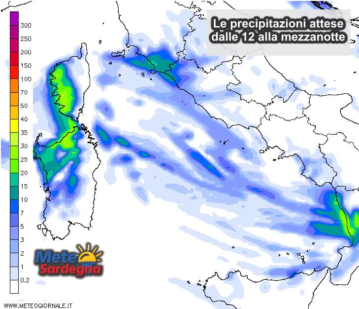 Piogge 7 - Anche oggi sono previste piogge: dove?