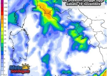 Piogge 9 1 350x250 - Superati 10 mm nel Medio Campidano e nel cagliaritano