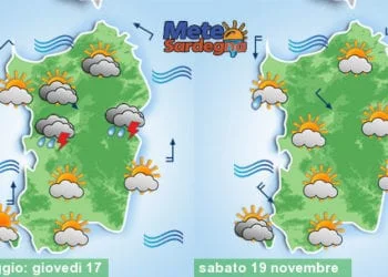 Previsioni 3 350x250 - Domenica nuovo peggioramento da ovest. Prossima settimana instabile