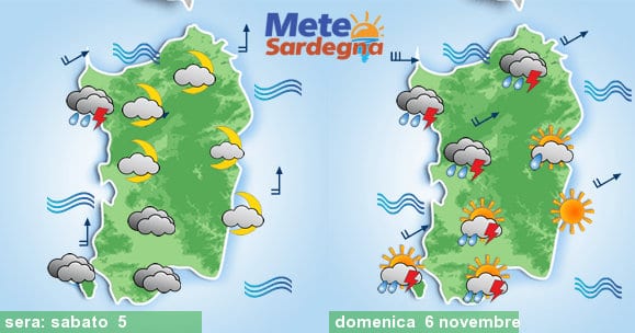 Sardegna 1 - Bel tempo agli sgoccioli: meteo in forte peggioramento da domenica