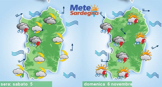 Sardegna - Ultimi scampoli di bel tempo: da sabato peggiora, poi maltempo a più riprese