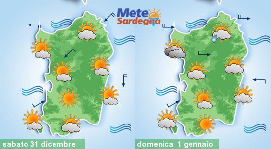 Meteo Sardegna 7 1 - Temperature in calo, più freddo per fine anno. Novità meteo dopo Capodanno