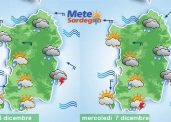 Meteo sardegna 1 1 350x250 - Dopo bufera, altre perturbazioni. Maltempo nel weekend, poi meteo invernale