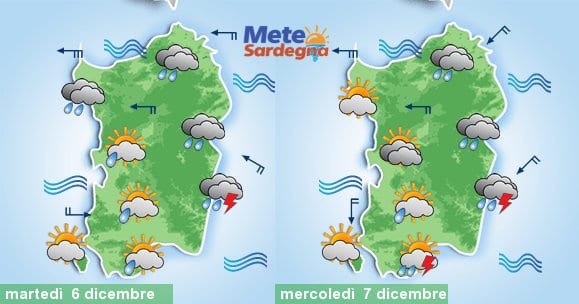 Meteo sardegna 1 1 - Alle porte grandi piogge. In dettaglio il meteo dei prossimi giorni