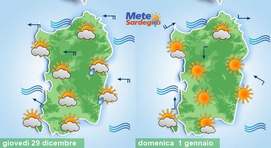 Meteo sardegna 9 - Più freddo: le ultime meteo su S.Silvestro e Capodanno