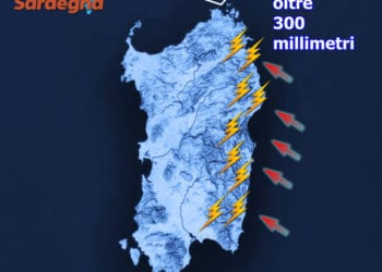 sardegna piogge ingenti 350x250 - Condizioni meteo avverse a carattere locale per oggi in Sardegna