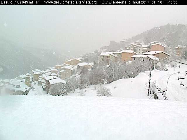 Desulo - Centri montani della Barbagia sepolti dalla neve