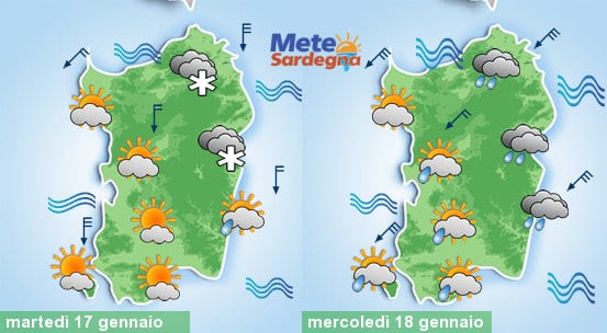 Meteo Sardegna 5 - Il freddo più intenso sta arrivando: attesa altra neve a bassa quota