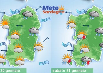 Meteo Sardegna 6 350x250 - Domenica nuovo peggioramento da ovest. Prossima settimana instabile