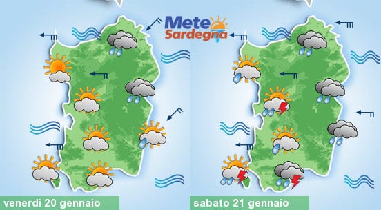 Meteo Sardegna 6 - Dopo la neve, i nubifragi: weekend con fortissimo maltempo