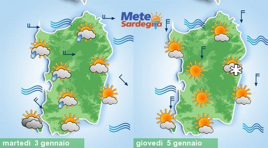 Martedì avremo qualche goccia di pioggia, giovedì e venerdì qualche fiocco di neve.