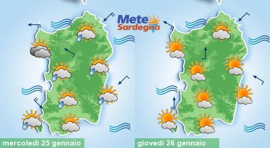 Oggi piogge, poi migliora. Ma nel weekend nuova perturbazione Meteo sardegna 6 1 - Oggi piogge, poi migliora. Ma nel weekend nuova perturbazione