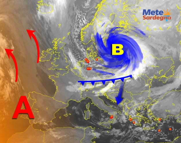 Meteosat 1 - Il gelo punta il Mediterraneo orientale: gran freddo in arrivo