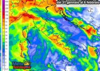 Pioggia sardegna 350x250 - Freddo da venerdì sera, sabato e domenica nevicate in collina