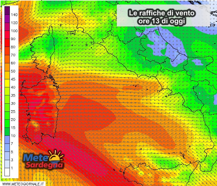 Vento - In atto una vera e propria tempesta di Scirocco e Grecale