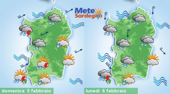 Meteo Sardegna 1 - Severo peggioramento meteo nel weekend. Lunedì venti di tempesta