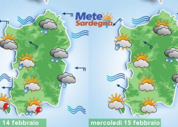 Meteo Sardegna 3 1 350x250 - Freddo da venerdì sera, sabato e domenica nevicate in collina