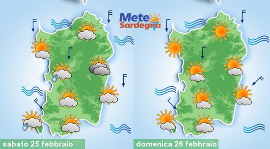 Meteo sardegna 10 - In arrivo aria fresca da nord, con nubi vento e qualche pioggia