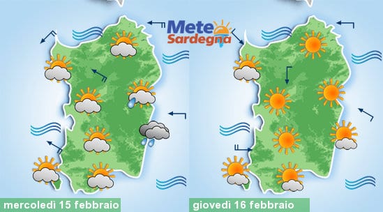 Domani ancora qualche goccia di pioggia, giovedì bel tempo.