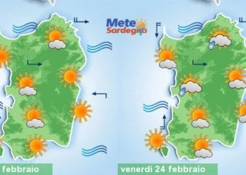 Meteo sardegna 8 350x250 - Assaggio di primavera, ma non durerà. Nel weekend più fresco e nubi sparse