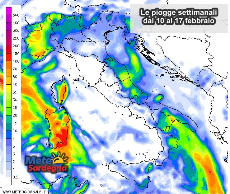 Piogge 3 - Prospettive di grandi piogge anche la prossima settimana