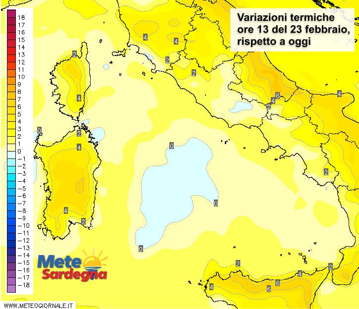 Variazioni termiche 1 - Nuovo, forte aumento delle temperature: primavera