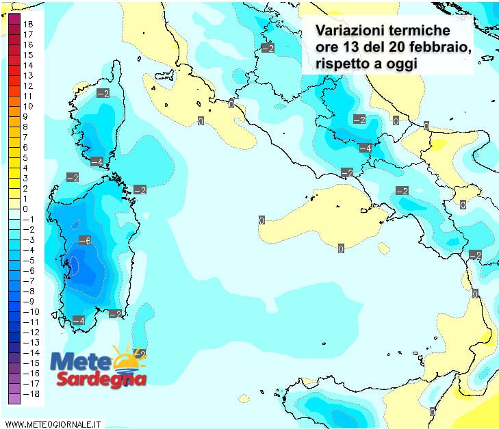 Variazioni termiche - Clima mite per qualche giorno, poi temperature giù