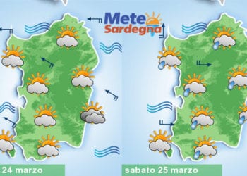 Meteo Sardegna 2 1 350x250 - Assaggio di primavera, ma non durerà. Nel weekend più fresco e nubi sparse