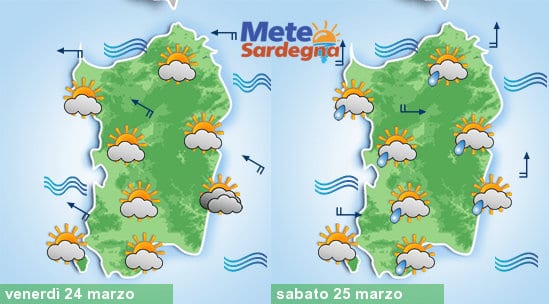 Meteo weekend: piogge sabato, sole domenica.