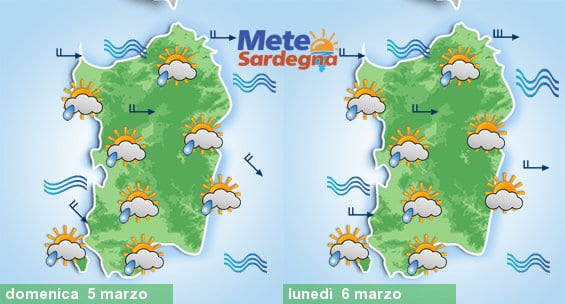 Domenica e lunedì ci aspettiamo delle piogge.