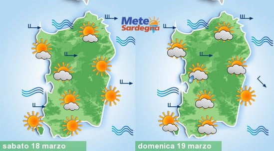 Il meteo del fine settimana.