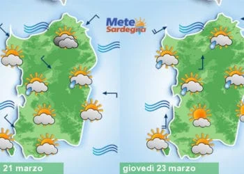 Meteo sardegna 13 350x250 - Meteo settimana: variabile, con tendenza a peggioramento nel weekend