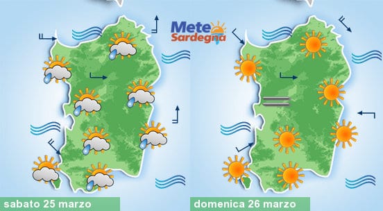 Meteo sardegna 15 - In arrivo lo Scirocco, poi correnti da ovest e qualche pioggia