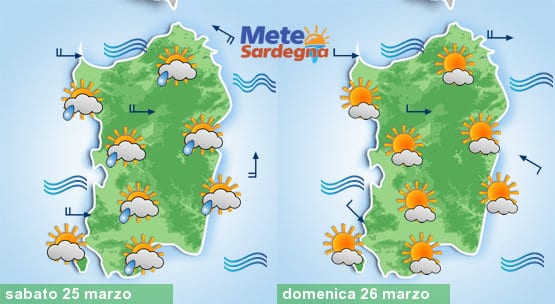 Il meteo weekend.