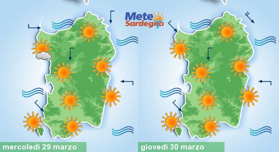 La settimana sarà caratterizzata da sole e temperature superiori alle medie stagionali.