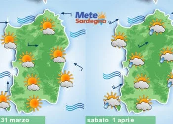Meteo sardegna 20 350x250 - Assaggio di primavera, ma non durerà. Nel weekend più fresco e nubi sparse