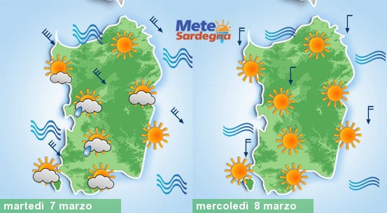 Meteo sardegna 3 1 - Peggiora e più freddo. In arrivo bufera di Maestrale