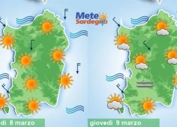 Meteo sardegna 4 350x250 - Da stanotte escursioni termiche più forti