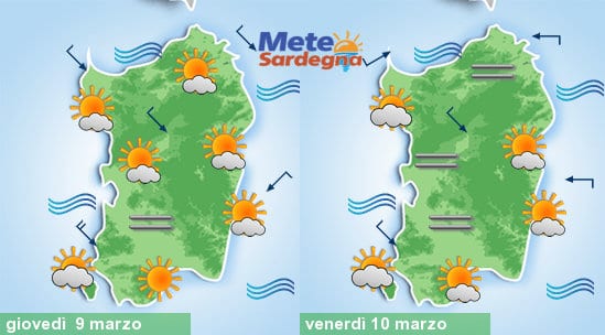 Meteo sardegna 5 - Cessa la tempesta di Maestrale, torna la primavera