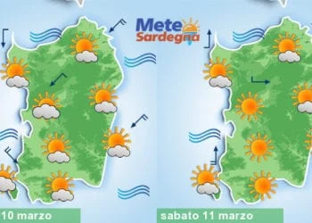 Meteo sardegna 6 350x250 - Bel tempo, più caldo giovedì e venerdì. Poi peggioramento meteo